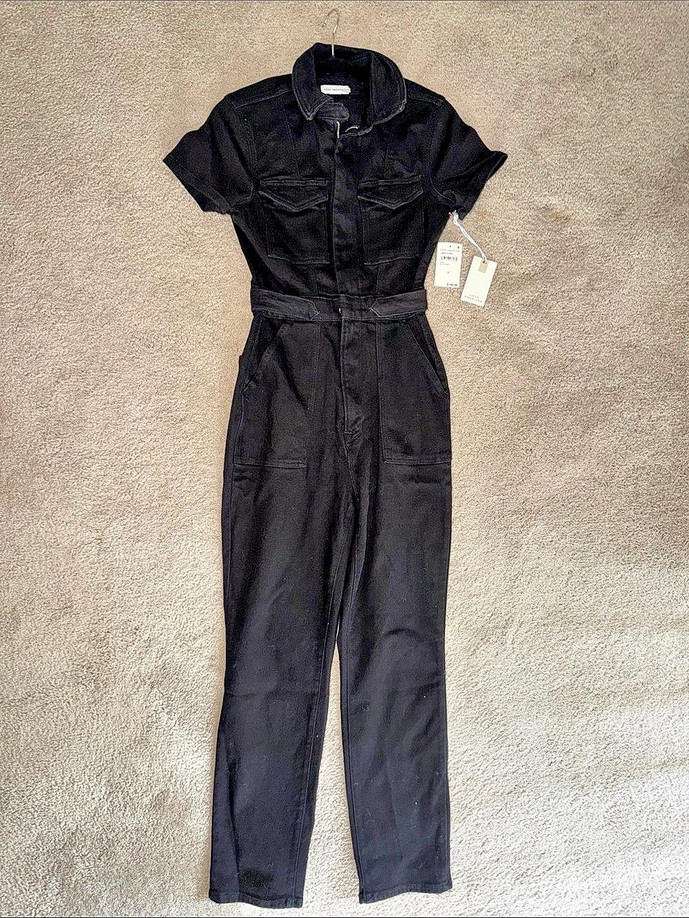 Good American Fit for Success Jumpsuit Black Size Medium
